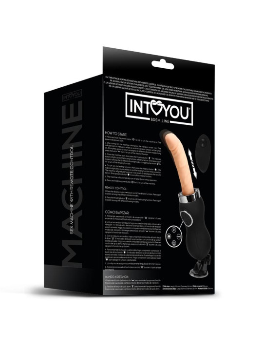 Sex Machine Vibración, Thrusting y Calor Control Remoto USB