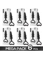 Pack de 6 Cuore Plug Anal Silicona