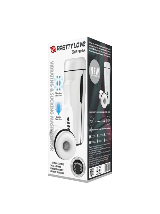 Sienna Masturbador Masculino con Vibración, Voz Sex Talk y Succión