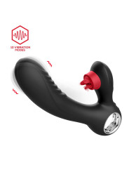 Niza Vibrador con Calor y Triple Lengua Estimuladora de Clítoris