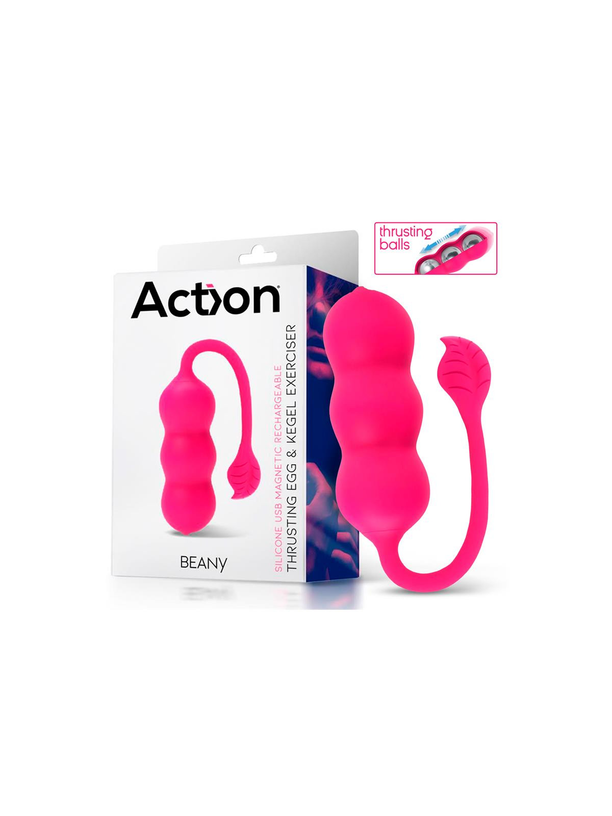 Beany Huevo Vibrador y Entrenador Suelo Pélvico con Empuje