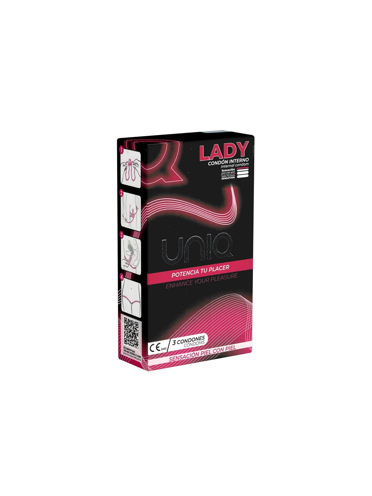 Preservativos Femeninos sin Látex 3 Unidades Lady Female