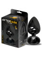 Blackgem Plug Anal Metálico con Joya Negro Talla L