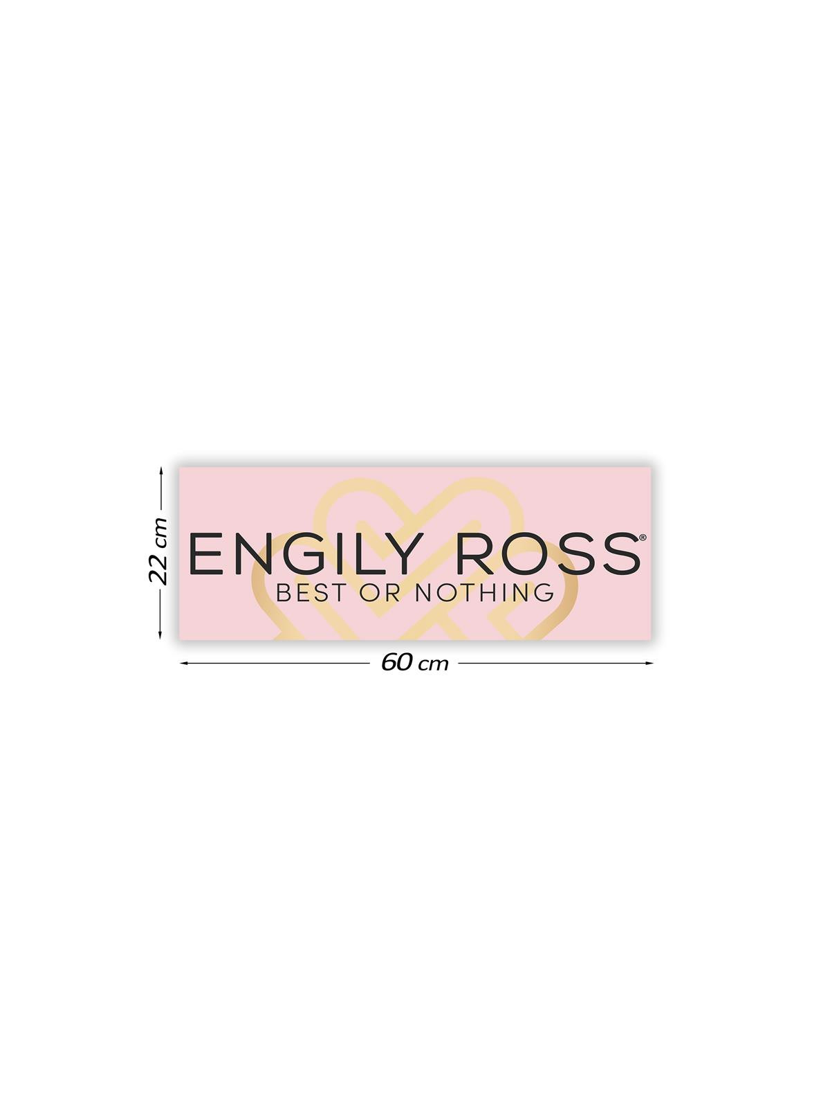 Cartel Promocional Engily Ross 60 cm x 22 cm