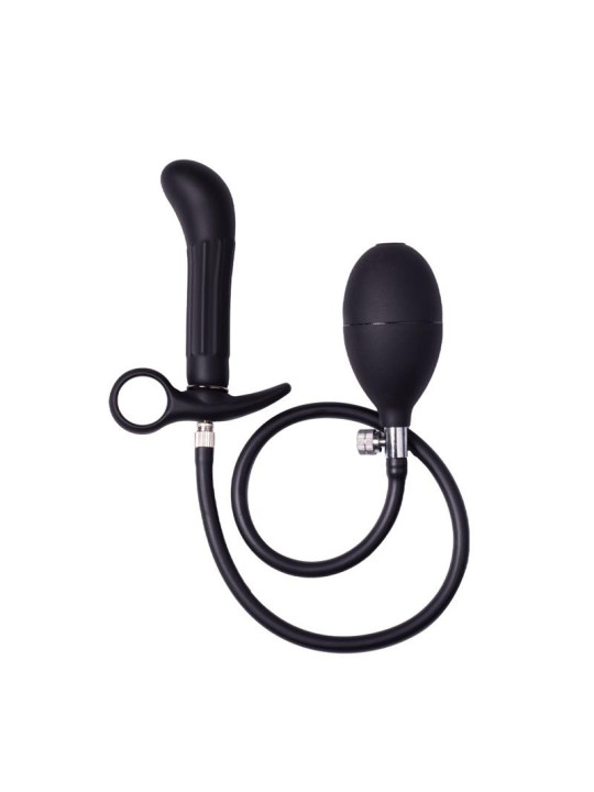 Plug Anal Inflable con Bomba Negro