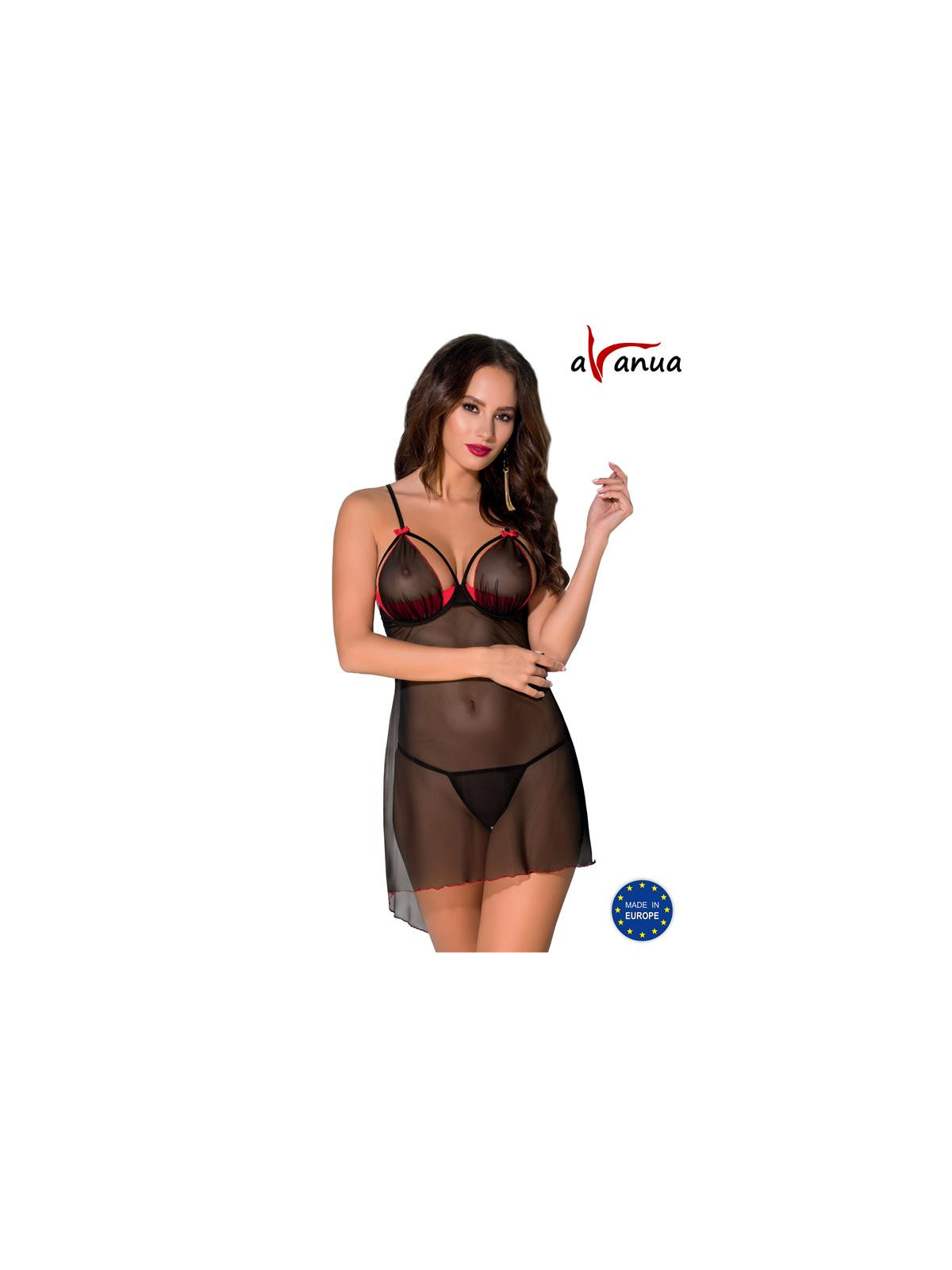 CYRA Chemise Rojo/Negro