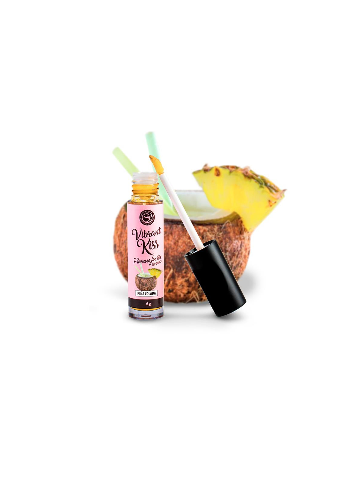 Lip Gloss Vibrant Kiss Sabor Piña Colada