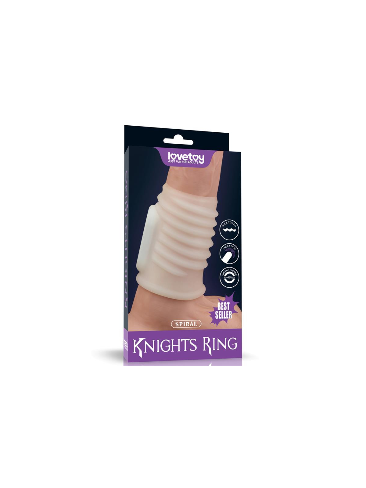 Funda para el Pene con Vibración Spiral Knights