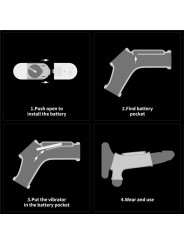 Funda el Pene y Testículos con Vibración Drip Knights