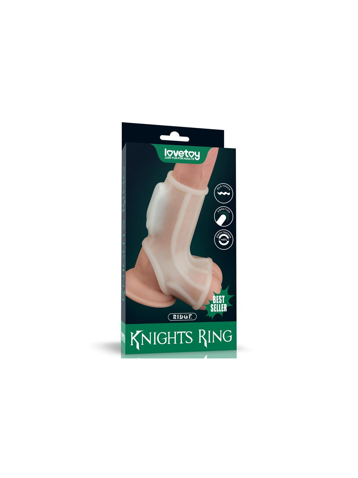 Funda el pene y testículos con vibración Ridge Knights