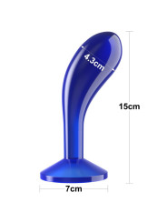 Plug Anal Flawless Azul Transparente 6