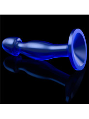 Plug Anal Flawless Azul Transparente 6.5