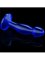 Plug Anal Flawless Azul Transparente 6.5