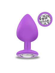 Sparkly Plug Anal Silicona Talla M Violet