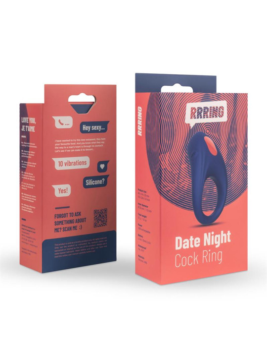 Rring Date Night Anillo para el Pene con Vibración USB Silicona