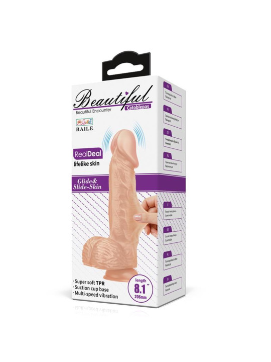 Vibrador Realista 8,1 Control Remoto