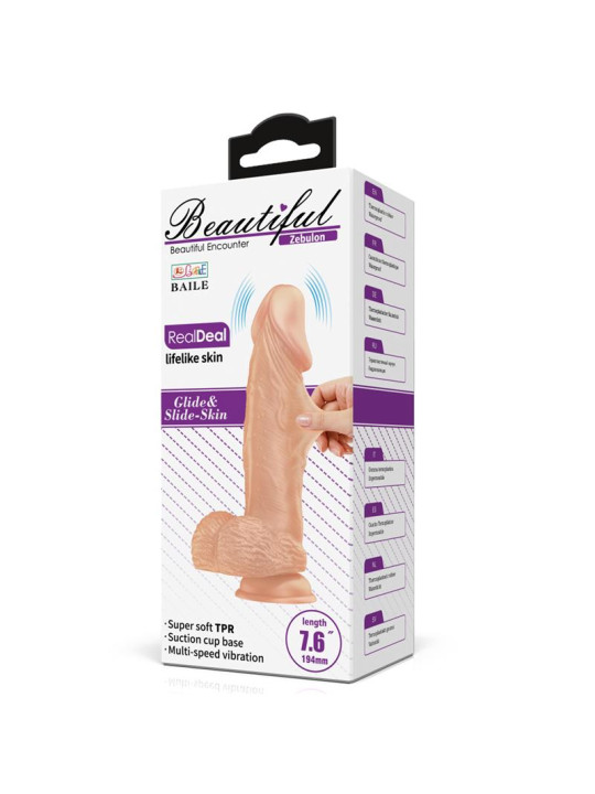 Vibrador Realista 7,6 Control Remoto