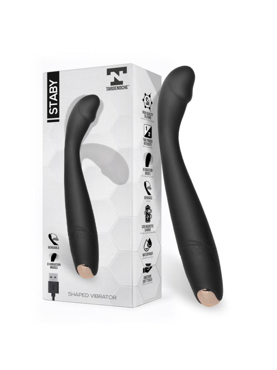 Staby Vibrador Silicona Flexible-Bendable