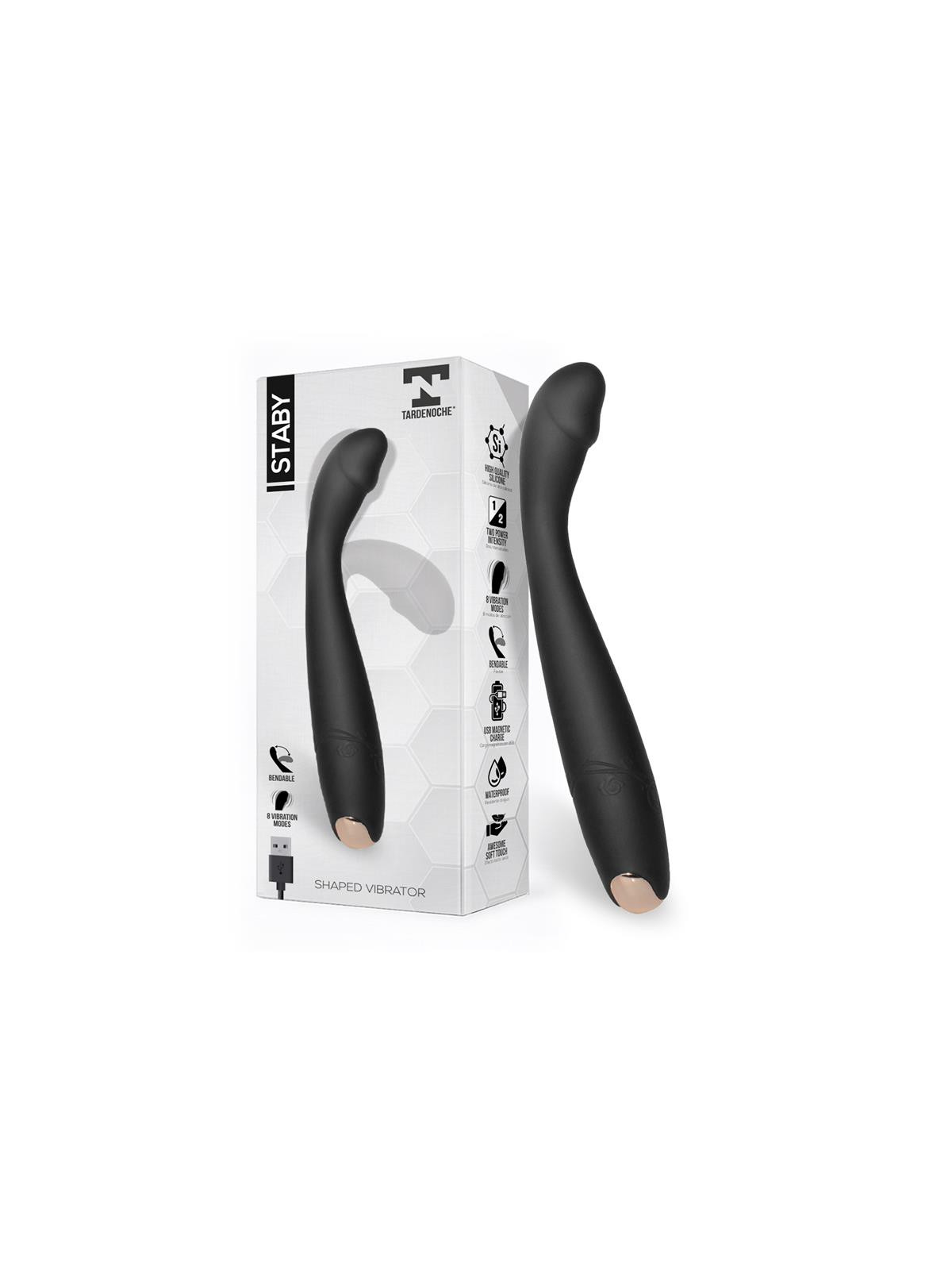 Staby Vibrador Silicona Flexible-Bendable