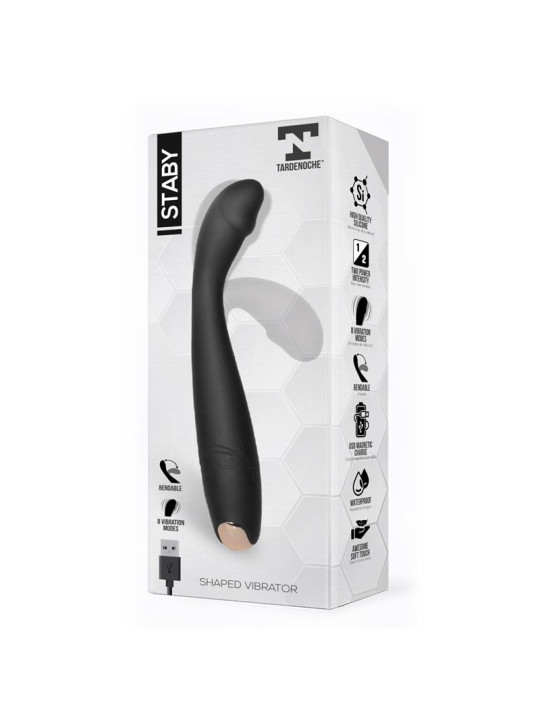 Staby Vibrador Silicona Flexible-Bendable