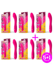 Pack 5+1 Sweety Vibrador Punto G USB Silicona