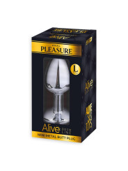 Plug Anal con Joya Rosa Talla L