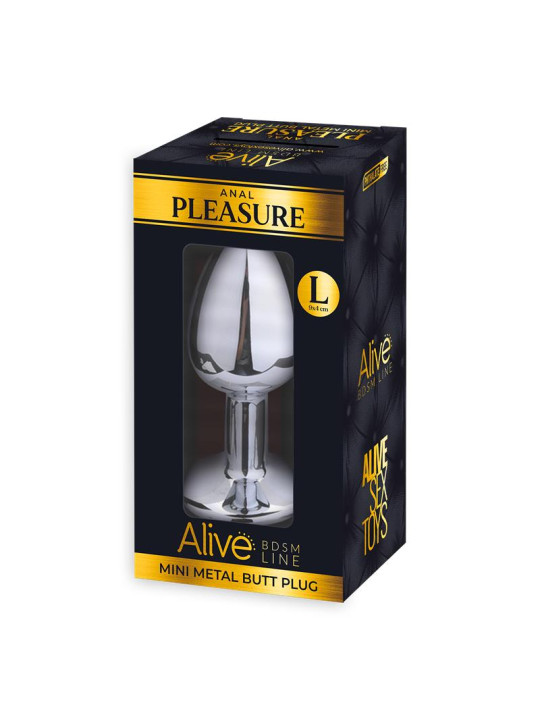 Plug Anal con Joya Rosa Talla L