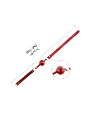 Discretion Mordaza de Bola Transpirable Rojo