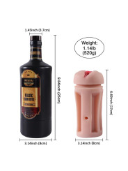 Masturbador Masculino Vagina Botella de Licor