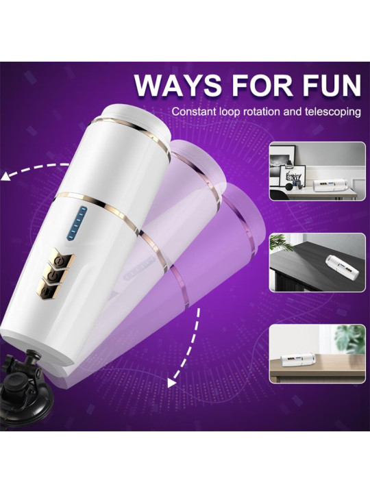 Kimi Masturbador con movimiento Telescópico y Rotación