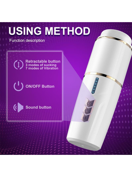 Kimi Masturbador con movimiento Telescópico y Rotación