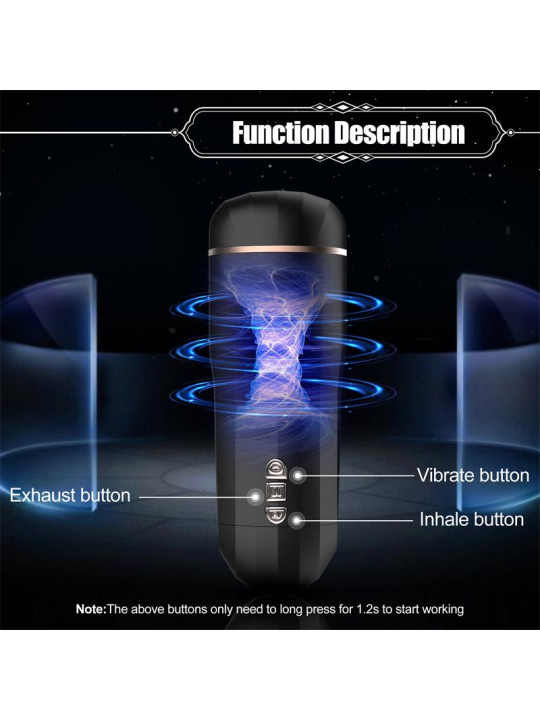 Snow Masturbador Manual Automático Vibración y Succión