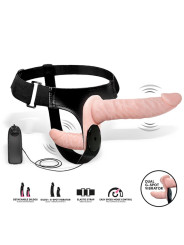 Batek Arnés con Dildo Doble Desmontable, Punto G y Vibración Control Remoto