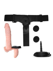 Batek Arnés con Dildo Doble Desmontable, Punto G y Vibración Control Remoto