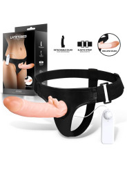 Hybee Dildo con Dildo Realista Hueco y Vibración con Control Remoto