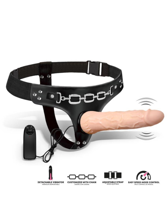 Ribbo Arnés con Dildo Realista con Vibración y Control Remoto