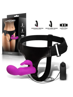 Hymax Arnés con Dildo-Vibrador con Conejito y Control Remoto