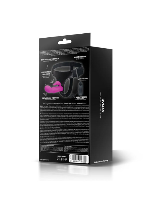 Hymax Arnés con Dildo-Vibrador con Conejito y Control Remoto