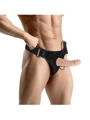 Eleto Arnés con Dildo Hueco Desmontable, Vibración y Control Remoto
