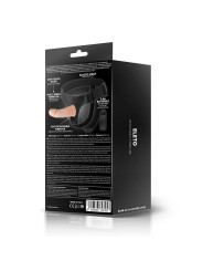 Eleto Arnés con Dildo Hueco Desmontable, Vibración y Control Remoto