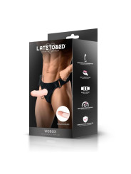 Wobox Arnés con Dildo Hueco Desmontable, Vibración y Control Remoto