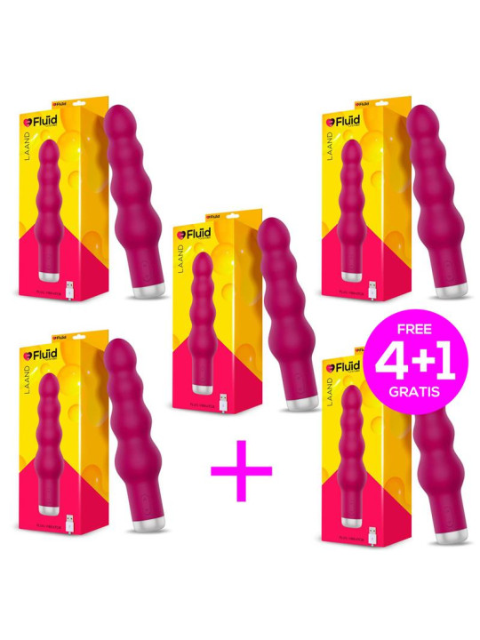 Pack 4+1 Laand Potente Vibrador USB