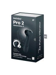 Pro 2 Gen 3 Liquid Air Technology Succión y Vibración App Connect Negro