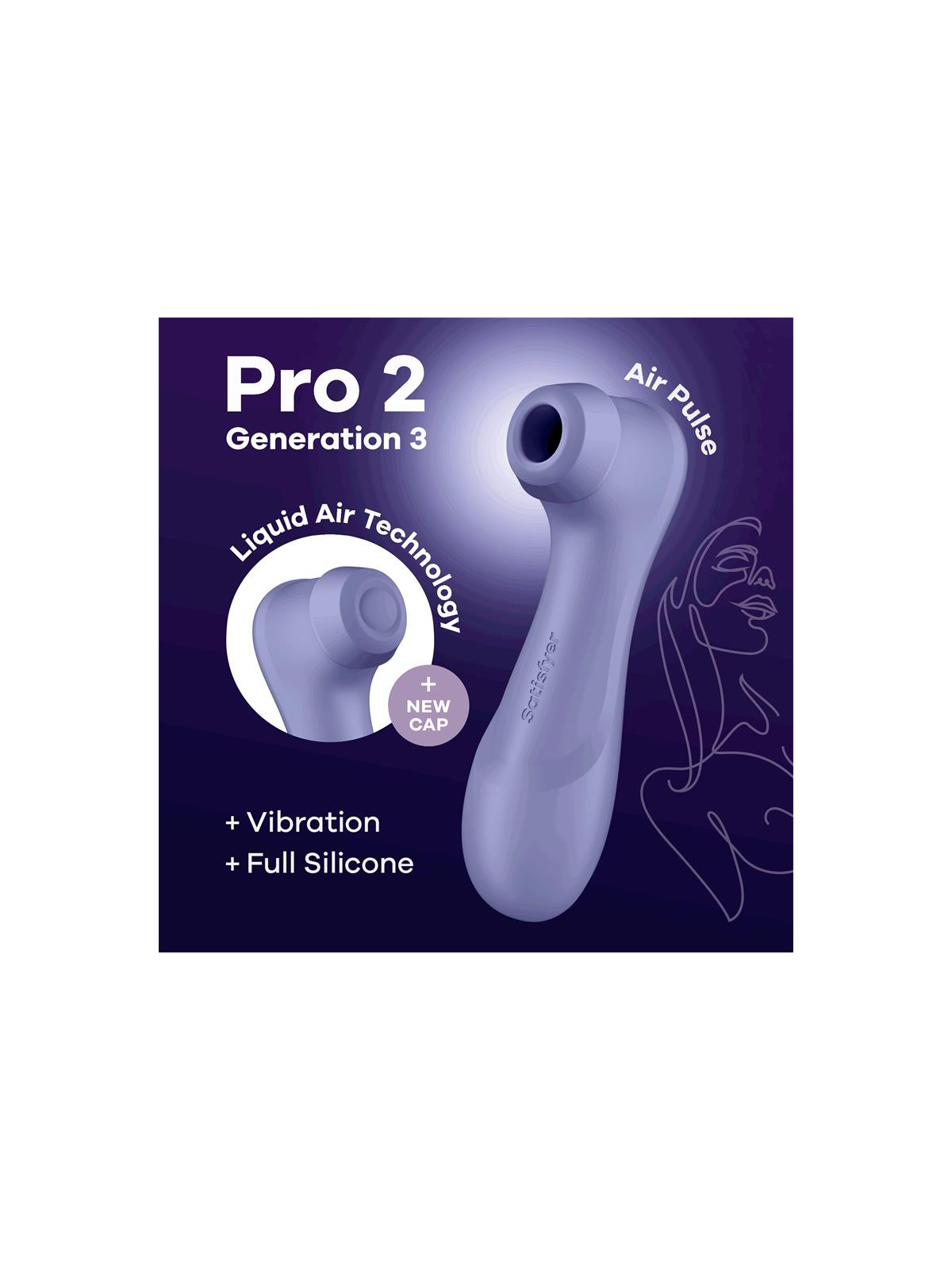 Pro 2 Gen 3 Liquid Air Technology Succión y Vibración Lilac