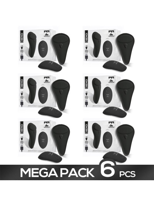 Pack de 6 Bengi Estimulador de Braguita con Control Remoto