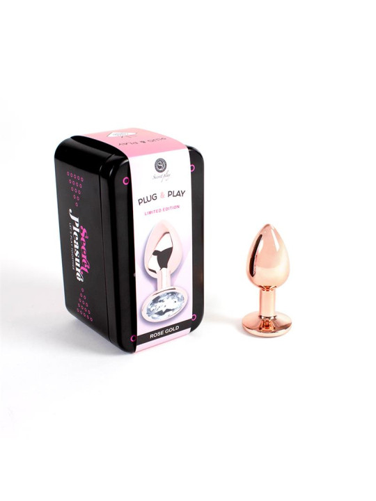 Plug Anal de Metal Rose Gold Talla S