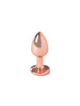 Plug Anal de Metal Rose Gold Talla S