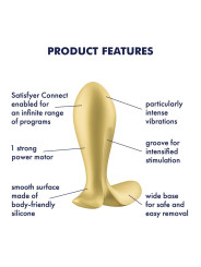 Plug Anal con Vibración APP Satisfyer Connect Intensity Plug