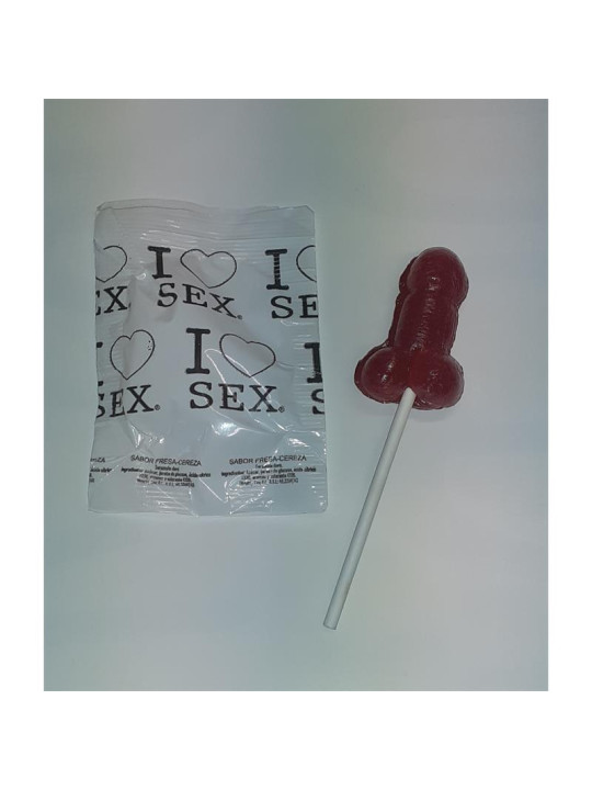 Piruleta Pito de Fresas con Cereza
