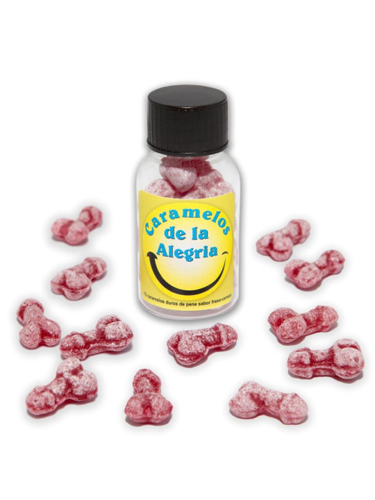 Bote Caramelos Pene Alegría 12 und
